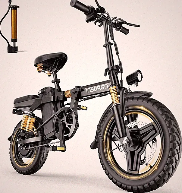 14" Folding Electric Bike for Adults, Peak 1500W Motor,20Mph Max Speed,48V 16Ah