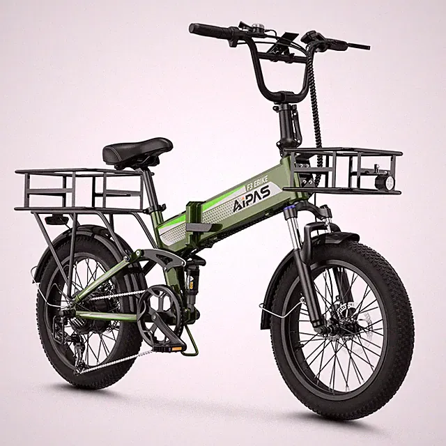 1500W 48V Folding Fat Tire Ebike 20" 62 Mile Range 28MPH Adults New