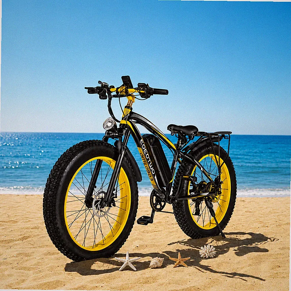 1500W Electric Mountain Bike for Adults 26" Fat Tire 34MPH 48V Off-Road Bicycle