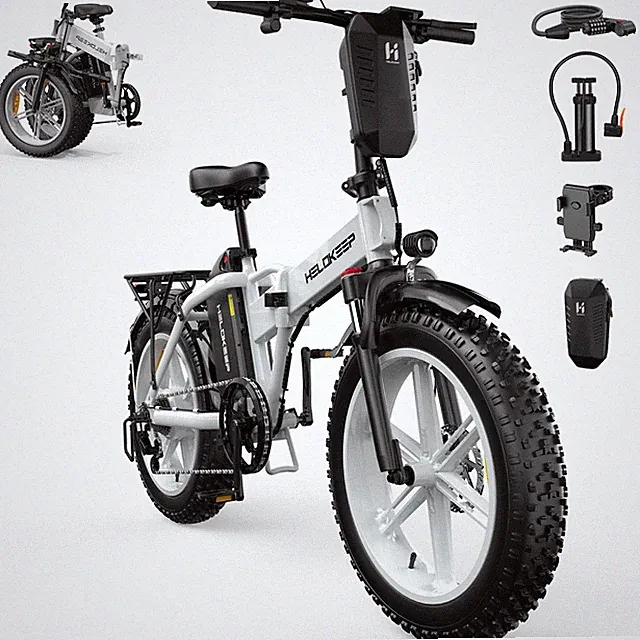 20" E-Folding Bike 750W Motor City bike Fat Tire 48V 25Ah for Adults Bicycle
