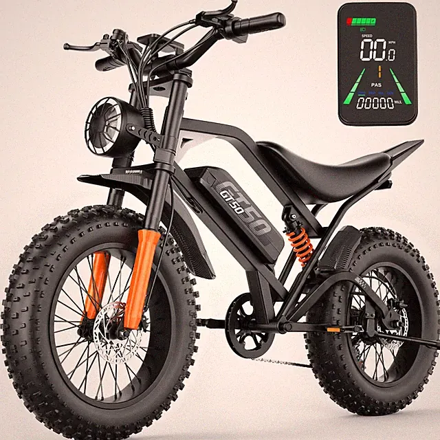 20" FAT TIRE ADULTS ELECTRIC BIKE 5500W 40MPH 48V 25AH MOUNTAIN EBIKE US