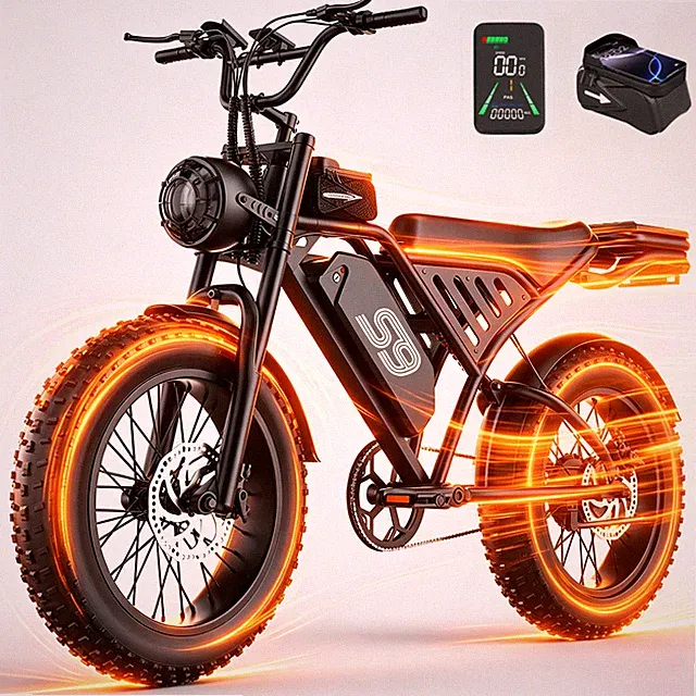 20" Fat Tire Electric Bike 2500W 48V 20Ah Adult Mountain E-Bike 33MPH US Stock