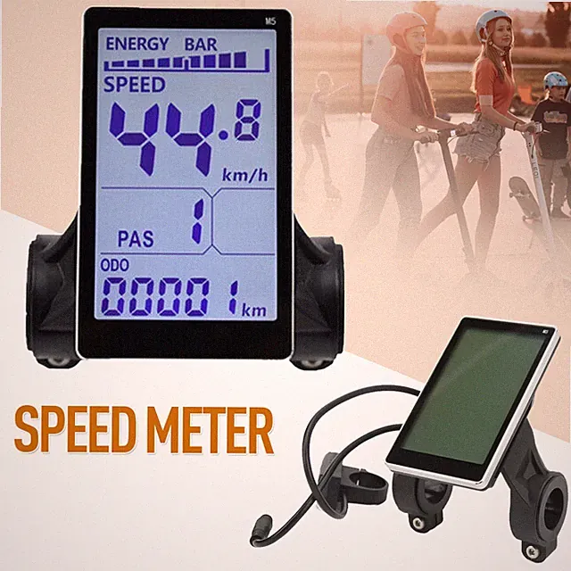 24V 36V 48V 60V E-Bike Electric Scooter Speed Meter Screen LCD Display New