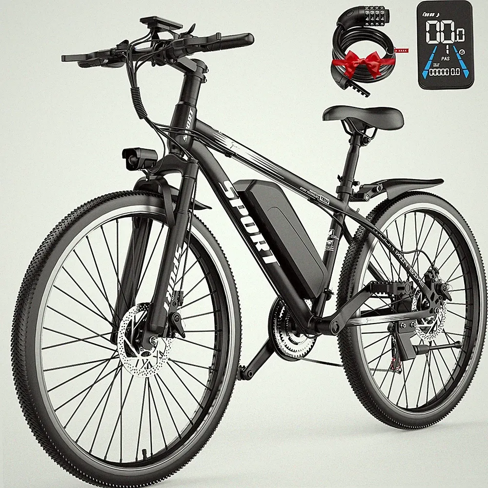 26'' Electric Bike Peak 1500W Bikes 28MPH Electric Bicycle 48V 10AH Ebikes US