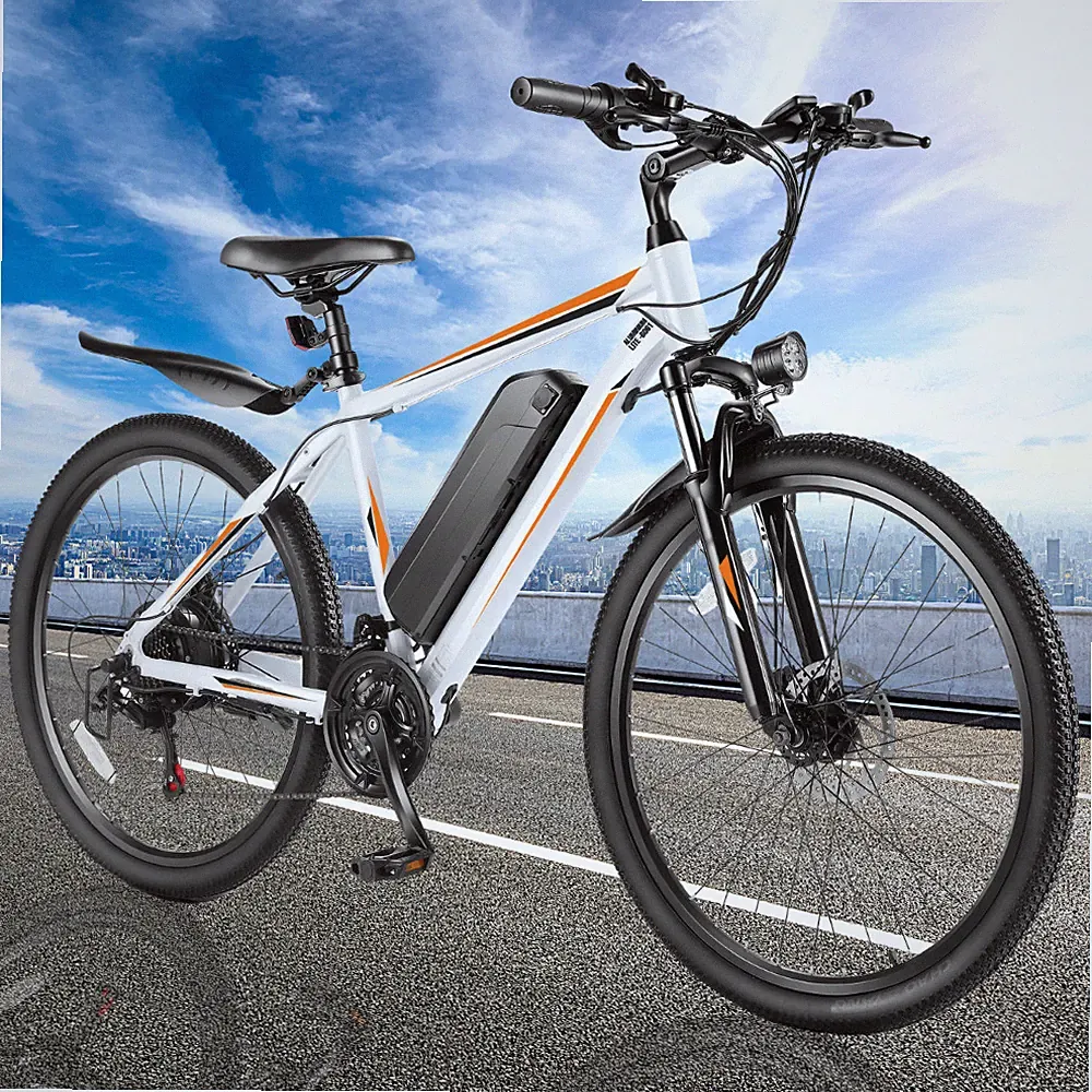 26in Electric Mountain Bike Adults 500W 48V Cruiser Bicycle 21Speed e Bike+LCD🚴