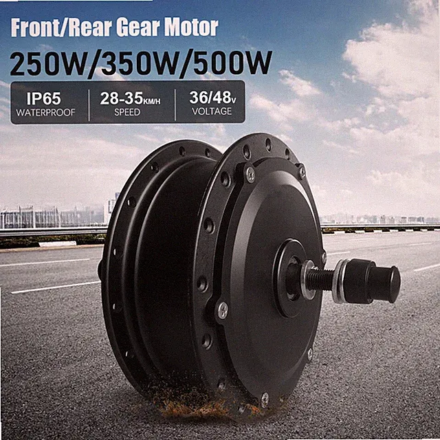 36V/48V 250W 350W 500W E-bike Front Rear Hub Motor Drive Wheel Conversion Kit