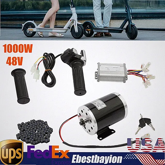 48V 1000W Brush Motor Controller Conversion Kit for Electric Bicycle ATV 3000rpm