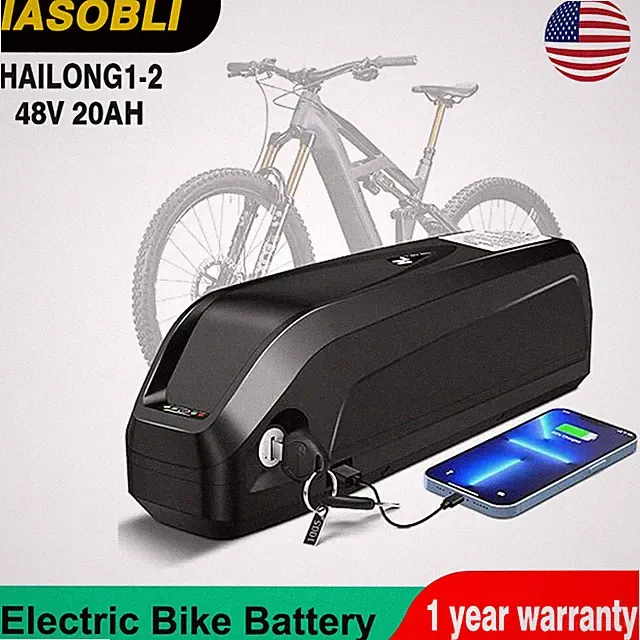 48V 20Ah Hailong Batterys for 200W-1000W Ebike Electric Bike Li-ion Batterys BMS