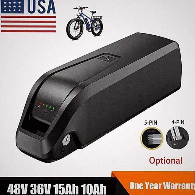 48V/36V ebike Battery 10Ah/15Ah For 500W 750W 1000W 1500W 1800W Electric Bike US