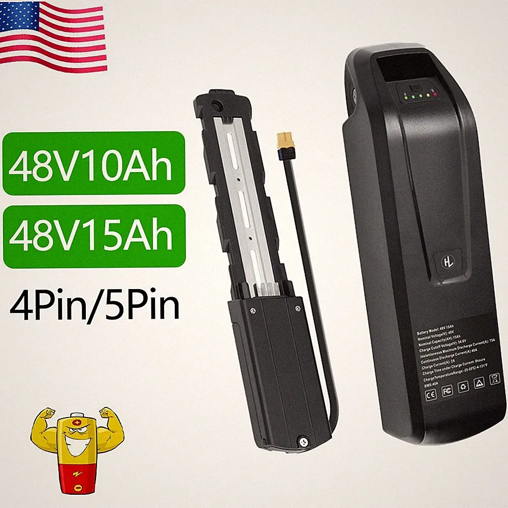 48V Ebike Battery 48V10Ah/15Ah Li-ion Electric Bicycle For 0-1800W Motor Battery