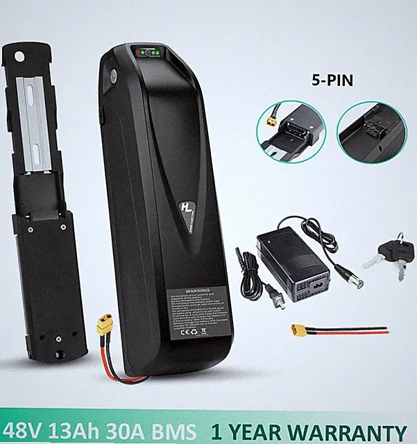 48V Hailong Lithium Ebike Battery 48V 13Ah Electric Bike Battery For 200-1400W