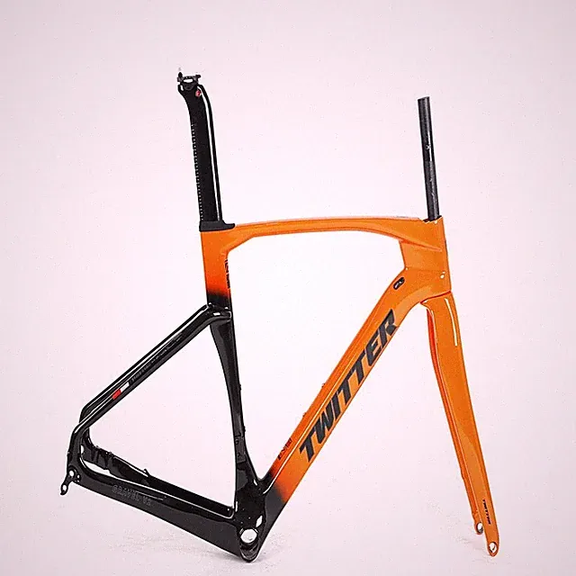 700*40C Carbon Fiber Road Bike Frameset Disc BrakeThru Axle Gravel Bicycle Frame