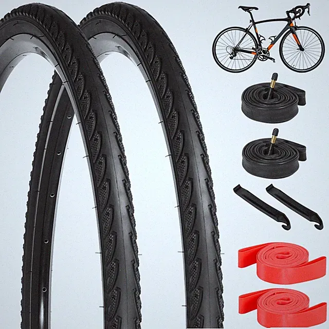700x35C Foldable Gravel Bike Tires Tubes 48mm Valve 2 Pack Yeesport Foldable