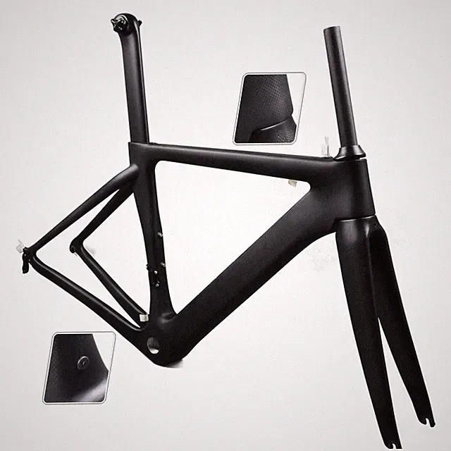 Aero T1000 Carbon Frame Road Bike Cycling Racing Frames Bicycle Frameset 700C
