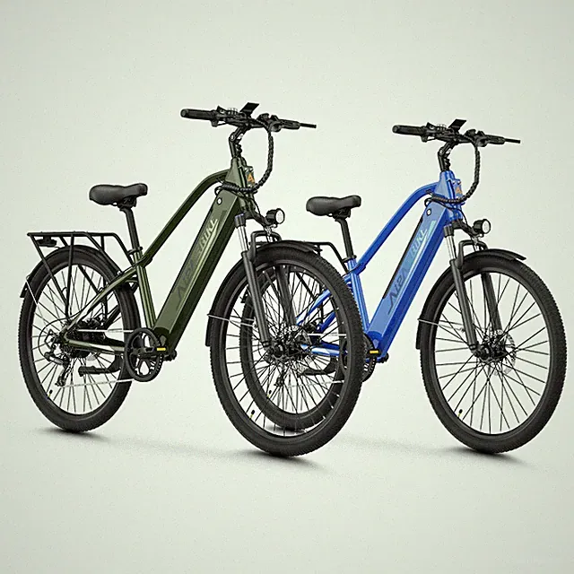 Aipas Electric Bike 1100W Peak 48V City Bike 68 Miles 7 Speed EBike for Adults