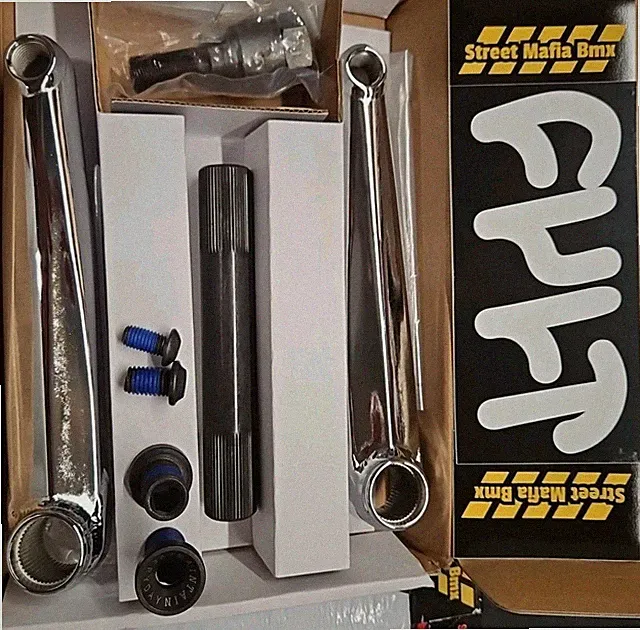 CULT 22MM HAWK V2 CRANKS 170MM Fit BMX BIKE 48 SPLINE CHROME 3piece CRANK SE NEW