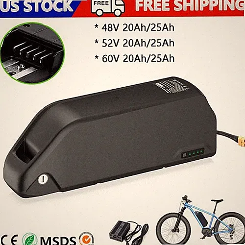 E-bike battery 60V 52V 48V 20Ah Lithium Ion Battery for Electric Bicycle Bafang