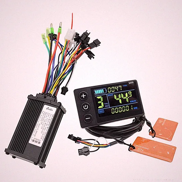 E-Bike Sinewave Controller 24V-48V 250W/350W with S866-NFC Color LCD Display Kit