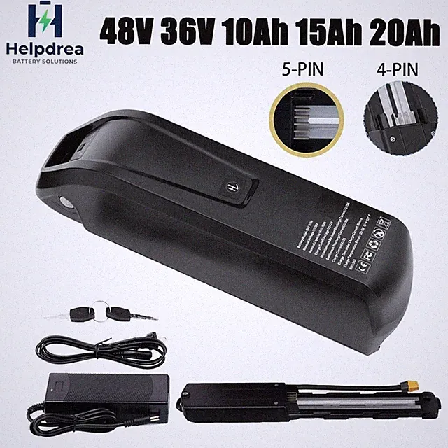 Ebike Battery 52V 48V 36V 10Ah 15Ah 20Ah 50W-2000W Electric Bike Lithium Battery