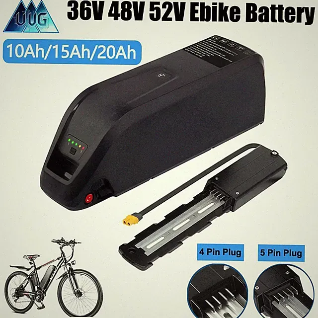 Ebike Battery 52V 48V 36V 10Ah 15Ah 20Ah For Electric BiKE Lithium-ion Battery