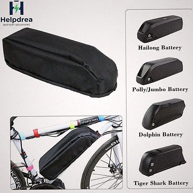 EBike Frame Battery Waterproof Bag Rain Protected Cover For Hailong Battery Pack