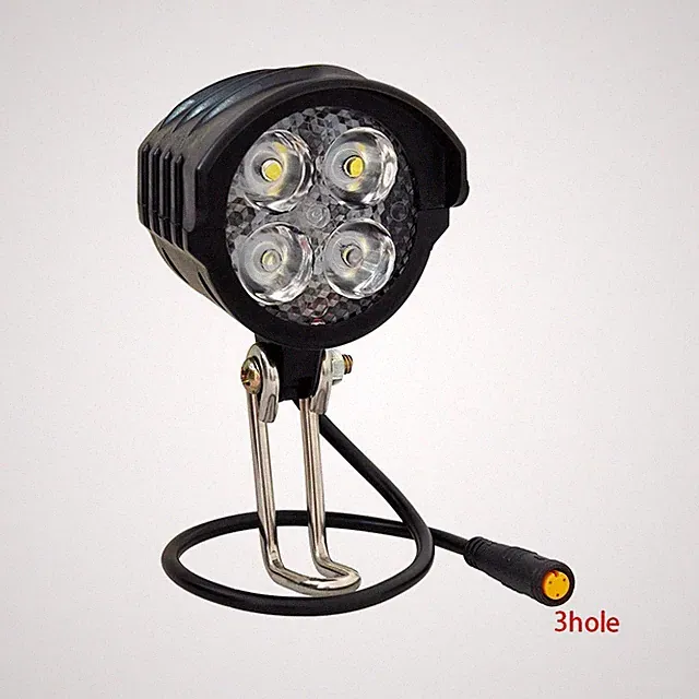 Ebike LED light Electric Bike headlight Kit Front Rear Lamp with horn 36V 48V
