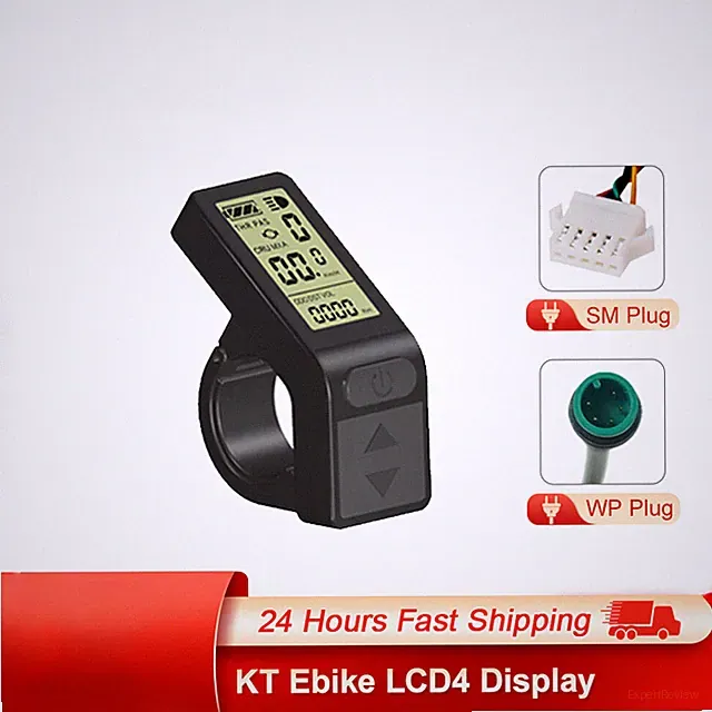 Electric Bicycle Display LCD4 Mini Display SM Waterproof Connector 24V 36V 48V