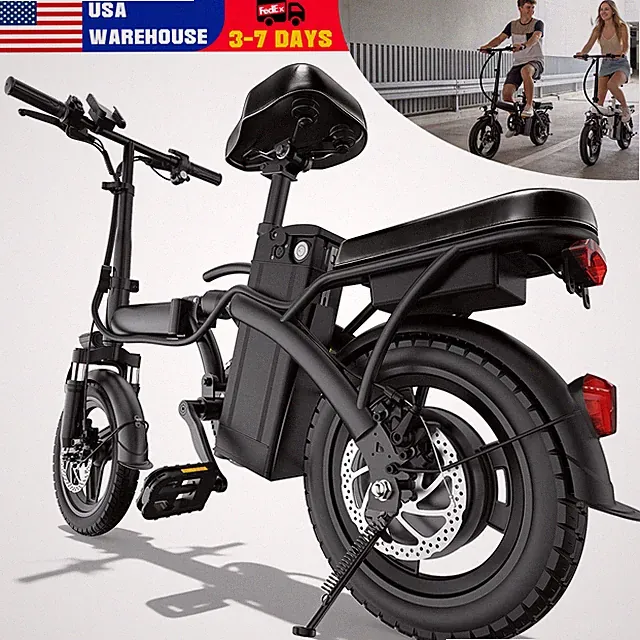 Electric Bike 560W 24MPH Folding E-Bike 48V 10.4Ah 32Miles Range Commuter Adult