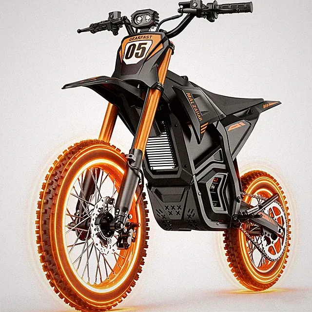 Electric Dirt Bike 3000W Peak Electric Motorcycle 48V 21AH E-MoutainBike 35MPH