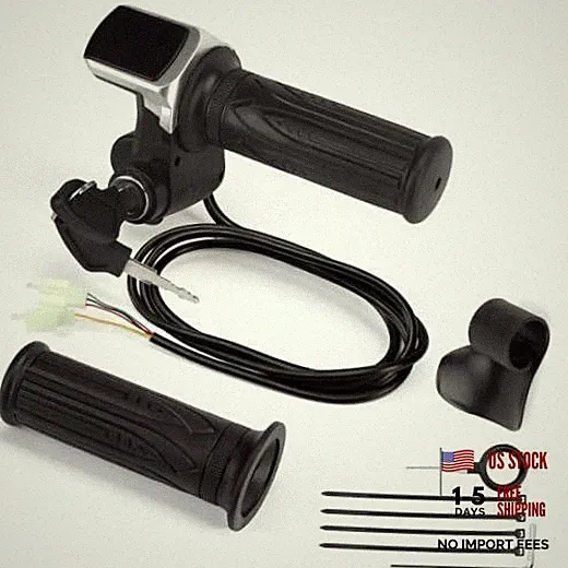 Full Twist Throttle for EBike with LED Display Key Lock Electric Bike 48V