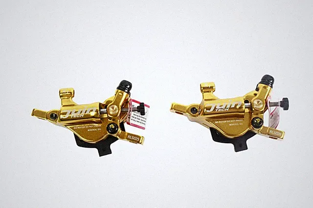 Juin Tech R1 Road Cyclocross Gravel Cycling Bike Hydraulic Disc Brake Set Gold