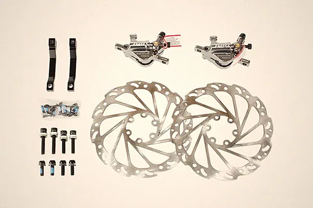 Juin Tech R1 Road Cyclocross Gravel Cycling Bike Hydraulic Disc Brake Set Gray
