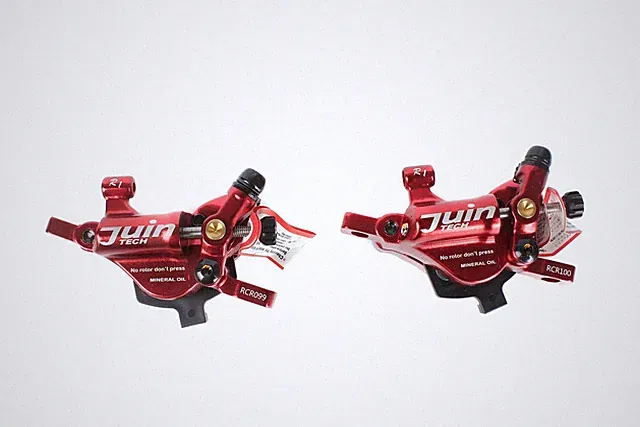 Juin Tech R1 Road Cyclocross Gravel Cycling Bike Hydraulic Disc Brake Set Red