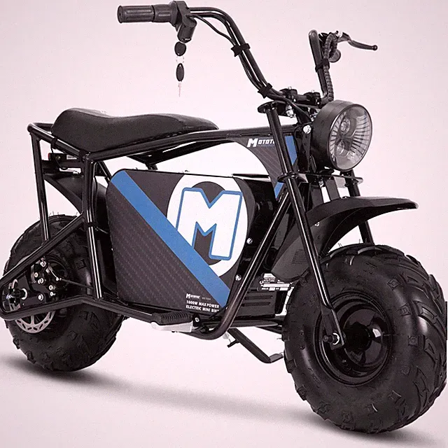 MotoTec 48v 1000w Electric Mini Bike Black