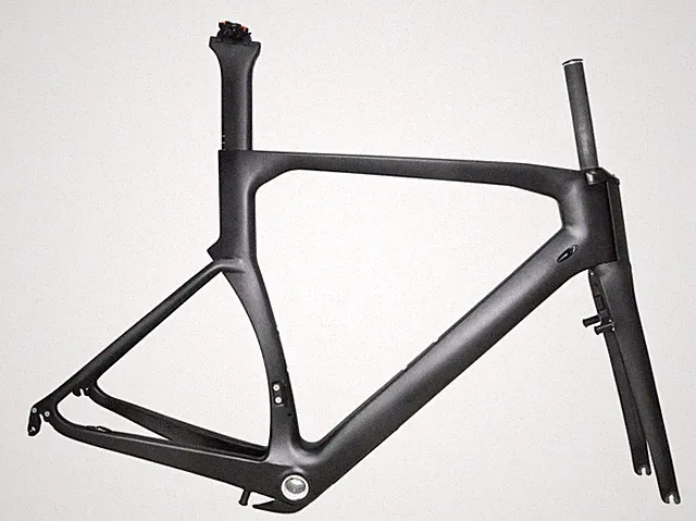 New all carbon fiber internal cable V-brake road race bicycle frame Triathlon
