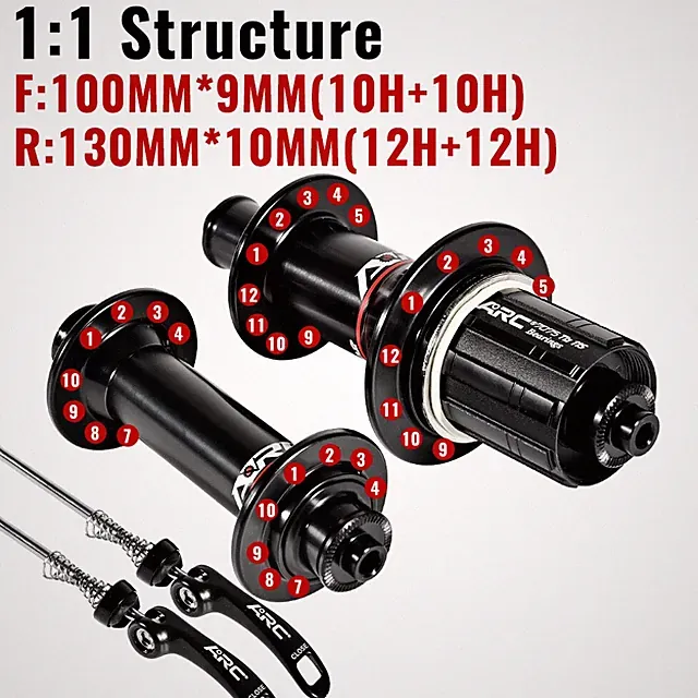 Road Bicycle Hubs 4 Pawls 48 Tooth 24 Holes Bicycle Hub V Brake Ultralight 8-12S