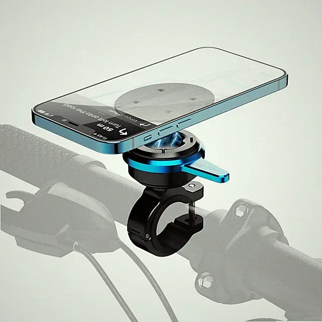 Upgrade Bike Phone Mount, Magnetic Phone Clip for Bicycle/ Scooter Handlebar