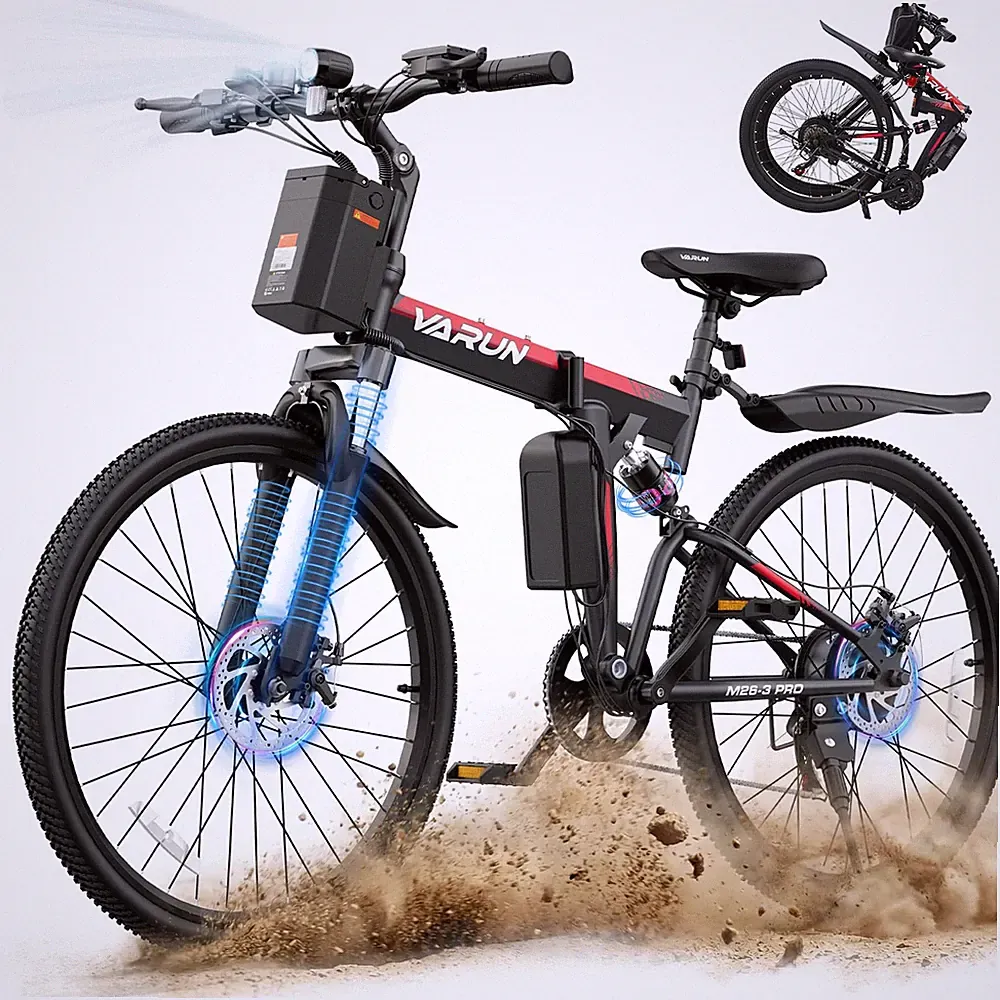 VARUN 26" Folding Ebike E-Citybike Peak 750W 48V Commuting Ebike for Adults